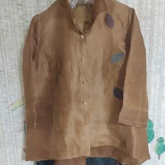 [BUNJANG] Natural Dyeing Punggi Rayon Brown Top + Baggy Pants Set / 천연염색 풍기인견 브라운 상의 + 배기 팬츠 세트