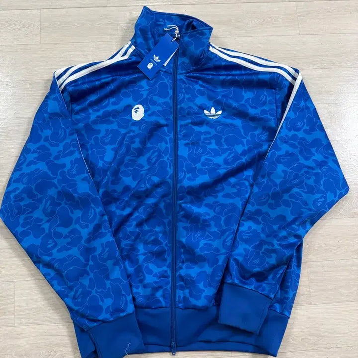 [BUNJANG] Adidas x Bape Blue Track Top Jacket / 아디다스 x 베이프 블루 트랙탑