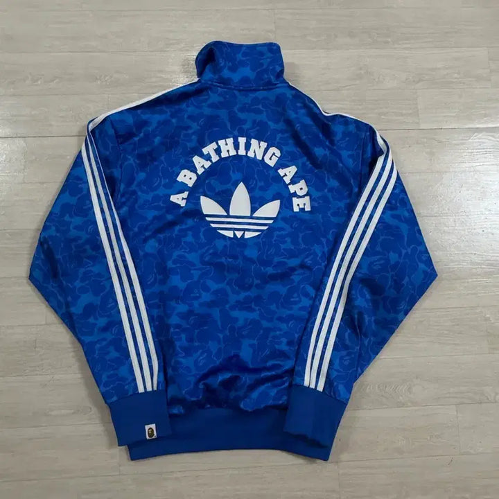 [BUNJANG] Adidas x Bape Blue Track Top Jacket / 아디다스 x 베이프 블루 트랙탑