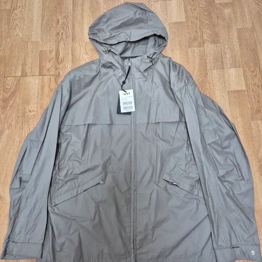 [BUNJANG] DKNY Beige Hooded Windbreaker Jacket (Size 4/M) - Unused New Product / DNKY 바람막이 후드 자켓 베이지 4(M) (미사용 새제품)
