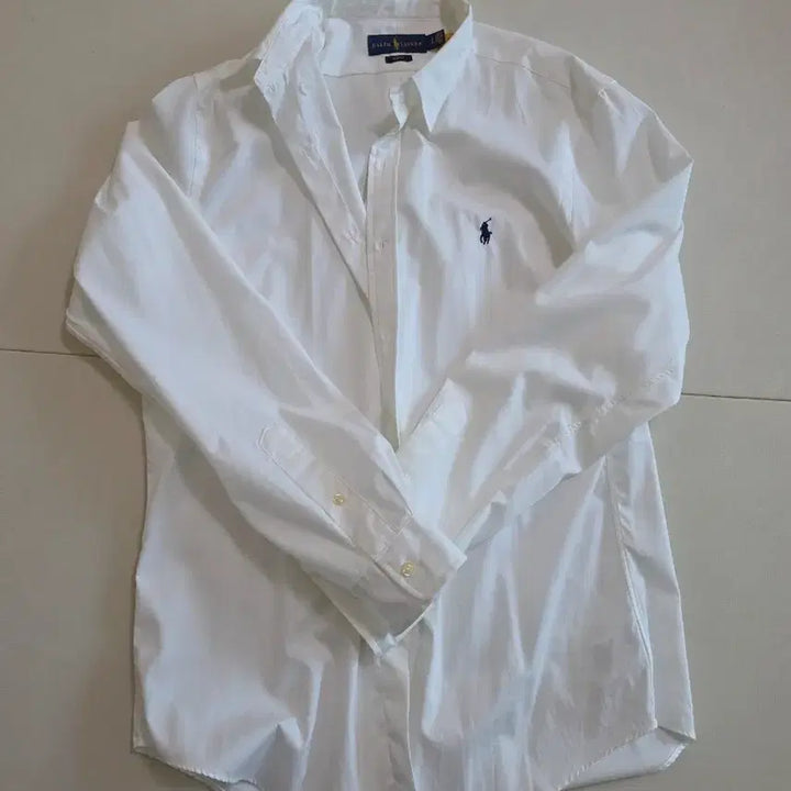 [BUNJANG] Polo Ralph Lauren Slim Fit Poplin White Shirt L / 폴로 슬림핏 포플린 화이트 셔츠 L