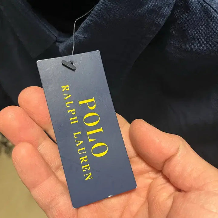 [BUNJANG] Polo Ralph Lauren Oxford Shirt Navy Medium Slim Fit / 폴로 옥스포드 셔츠 네이비 새상품