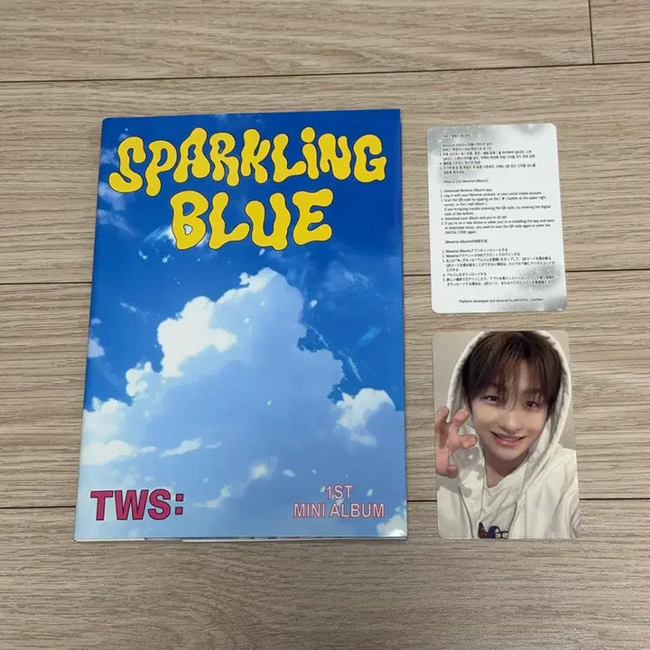 [BUNJANG] TWS Sparkling Blue Weverse Album + Jihoon Photocard / 투어스 Sparkling Blue 위버스 앨범+지훈 포카