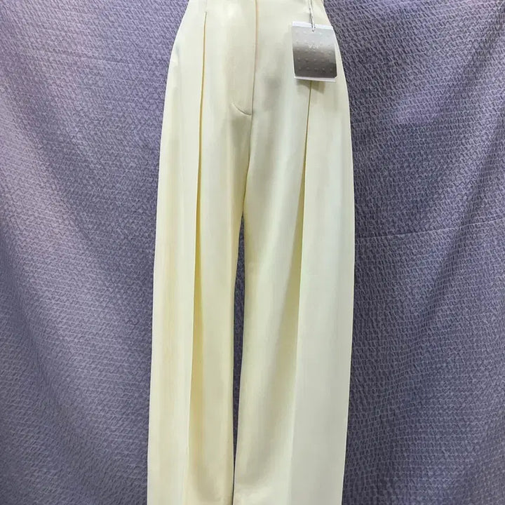 [BUNJANG] Victoria Beckham Wide Leg Trousers Ivory Size UK 8 / 빅토리아베컴 와이드 슬랙스 아이보리 36(55) 새상품