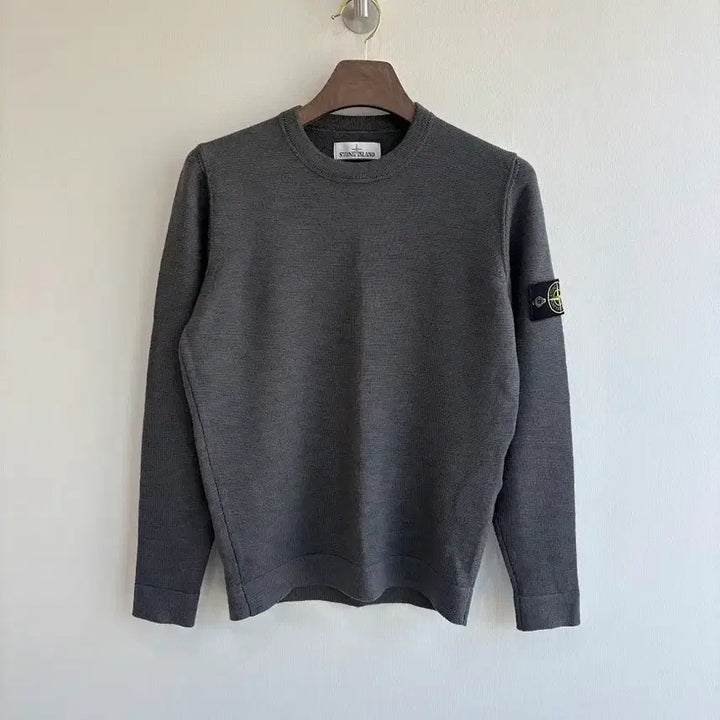 [BUNJANG] Stone Island Grey Knit Sweater M / 정품 스톤아일랜드 그레이 니트