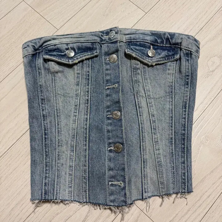 [BUNJANG] Zara Denim Top XS / 자라 데님 탑 xs