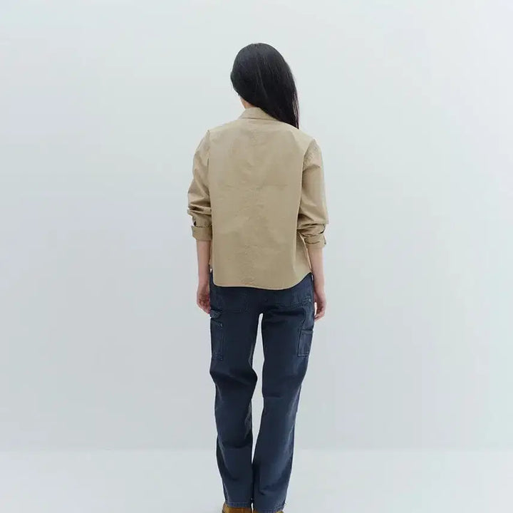[BUNJANG] ISHII Bio Washed Work Shirt (Beige) / ISHII Bio Washed Work Shirts (Beige)