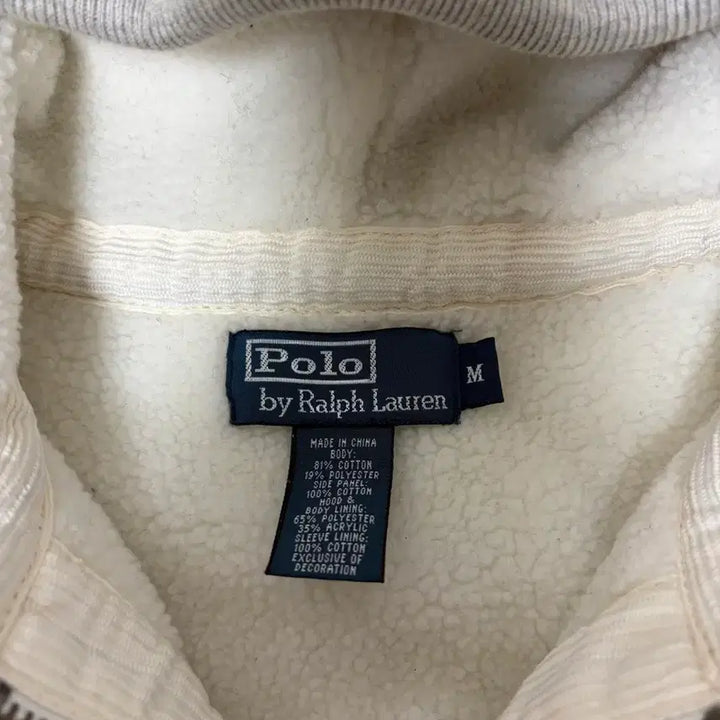 [BUNJANG] Polo Ralph Lauren Grey Wool Winter Hoodie Zip-Up / 폴로 랄프로렌 그레이 양모 겨울용 후드 집업