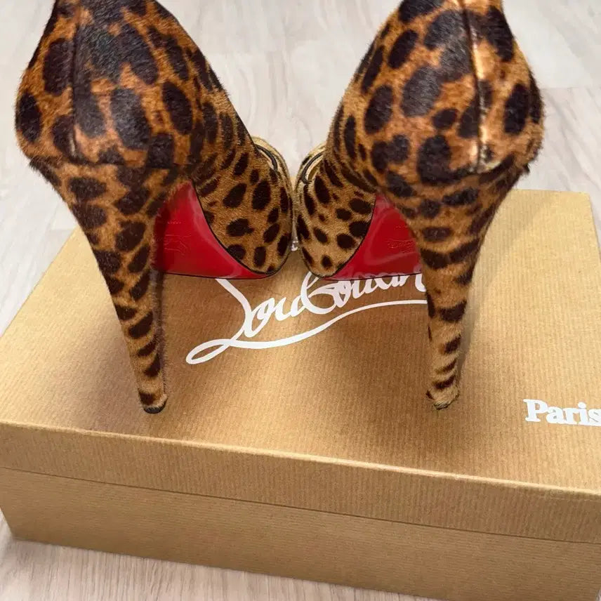 [BUNJANG] Christian Louboutin Leopard Calf Hair Pumps / 정품 크리스찬 루부탱 호피 레오파드 펌프스힐 송치퍼 갸루