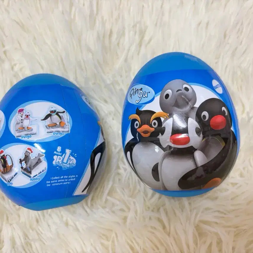 [BUNJANG] Pingu Random Figure Egg Gacha Bundle / 핑구 랜덤 피규어 에그 랜덤 가챠 +거울 일괄