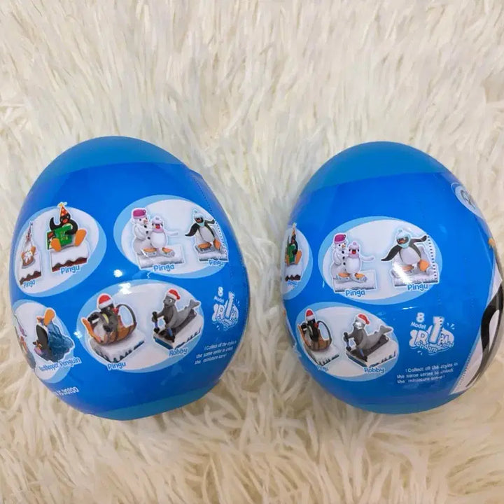 [BUNJANG] Pingu Random Figure Egg Gacha Bundle / 핑구 랜덤 피규어 에그 랜덤 가챠 +거울 일괄