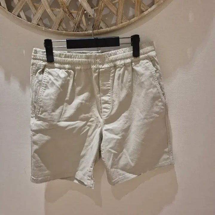 [BUNJANG] ZARA Cotton Shorts L Size (Beige/Navy) / ZARA 2개 베이지 네이비 코튼 반바지 L사이즈