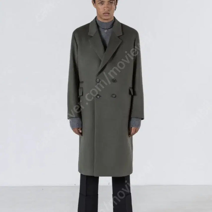 [BUNJANG] Bellier Cashmere 30 Double Coat Olive L / 벨리에 캐시30 더블코트 올리브 L