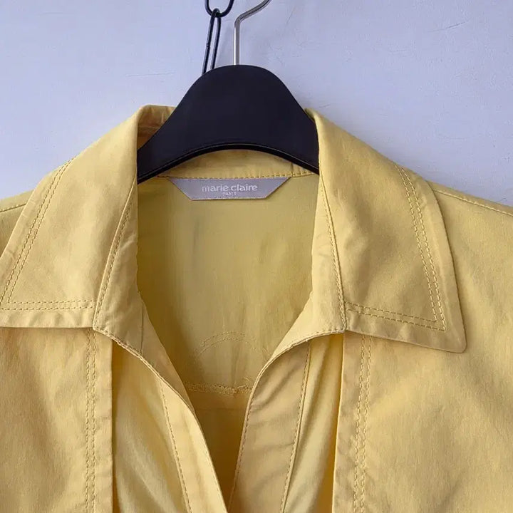 [BUNJANG] Marie Claire Yellow Button Dress / 90/마리끌레르 옐로우 원피스