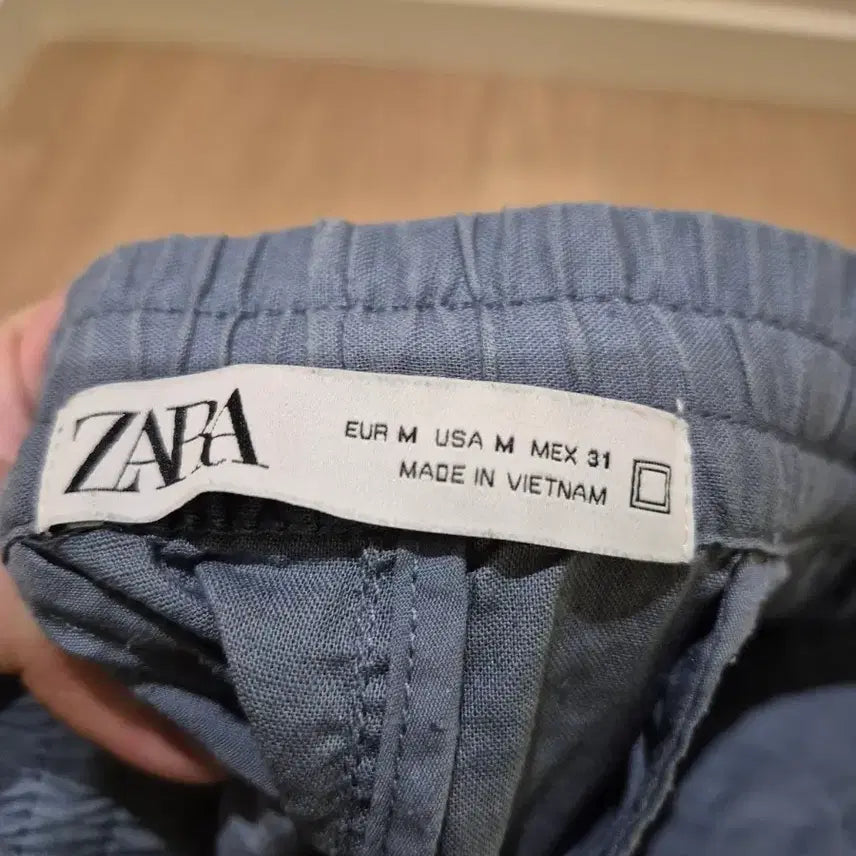 [BUNJANG] ZARA Linen Shorts (M/L) / ZARA 린넨 하늘색 베이지  반바지 M/L  두개 같이 팜