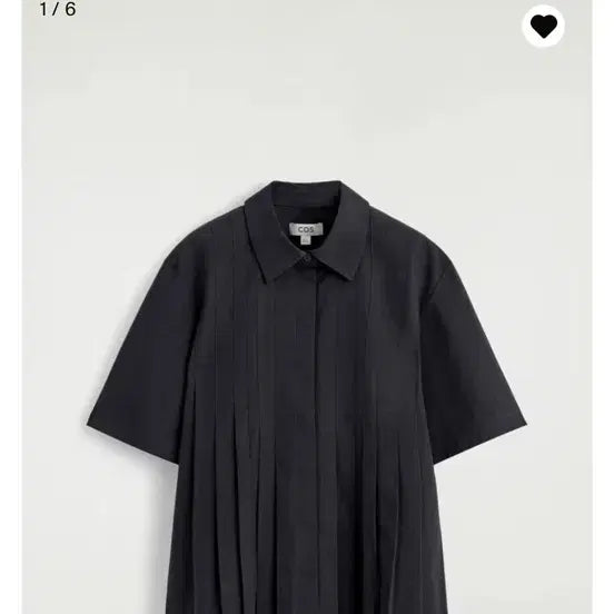 [BUNJANG] COS Pleated Cotton Shirt / 코스 플리티드 코튼 셔츠