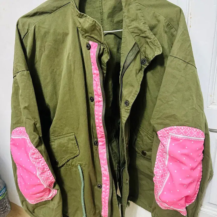 [BUNJANG] Khaki Field Jacket (One Size) / 카키색 야상 자켓 (프리사이즈)