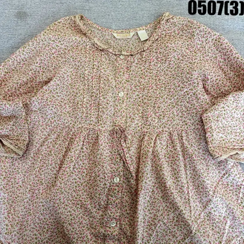[BUNJANG] Vintage Flower Pattern Blouse / 빈티지 플라워 패턴 블라우스 0507