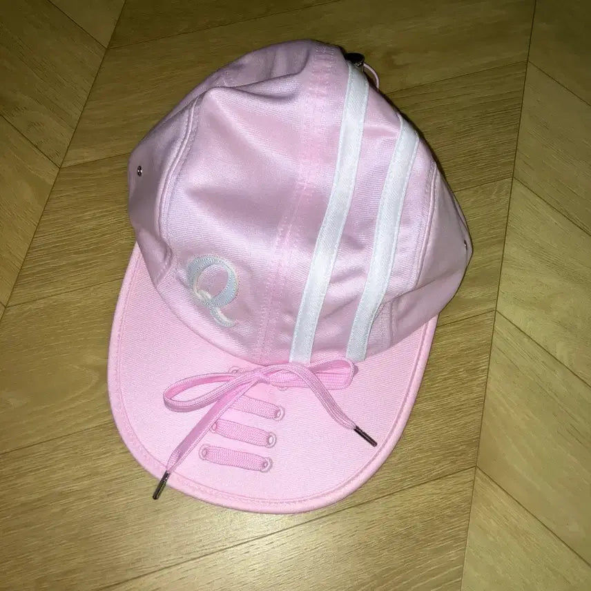 [BUNJANG] Oldycallnew Pink Ribbon Detail Baseball Cap / 올디컬뉴 모자