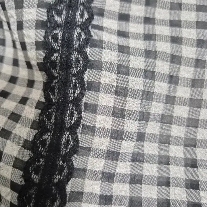 [BUNJANG] Vintage Check Layered Dress / 빈티지 체크 레이어드 원피스 모리걸 일체형 블랙