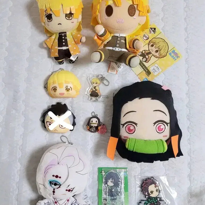 [BUNJANG] Demon Slayer: Kimetsu no Yaiba Plush, Squeeze Toy, Acrylic Keychain, and Coin Purse Set / 귀칼 젠이츠 네즈코 기유 루이 인형 누이 스퀴시 아크릴 키링 릴패스