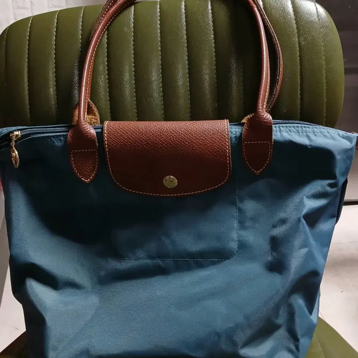 [BUNJANG] Longchamp Blue Tote Bag Shoulder Bag / 롱샴 토트백 블루 숄더백 여성 가방