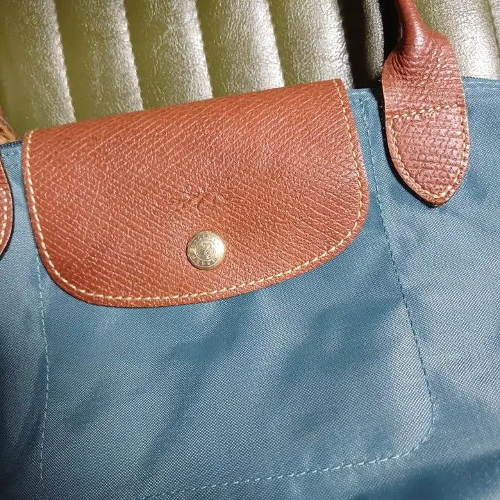 [BUNJANG] Longchamp Blue Tote Bag Shoulder Bag / 롱샴 토트백 블루 숄더백 여성 가방