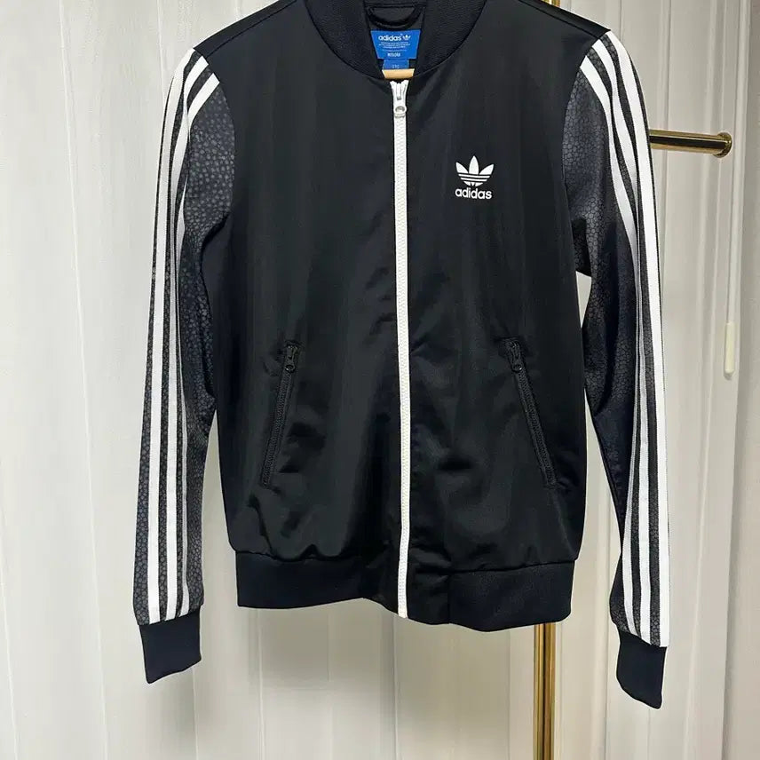 [BUNJANG] Adidas Black Three Stripes Track Top / 아디다스 블랙 삼선 트랙탑