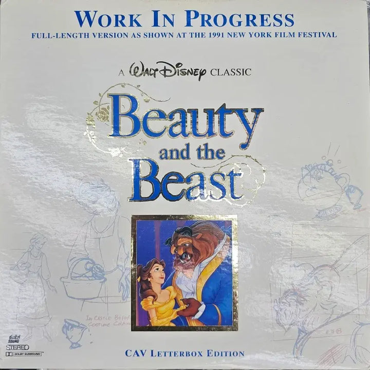 [BUNJANG] Beauty and the Beast Limited Edition LaserDisc / 미녀와 야수 LD