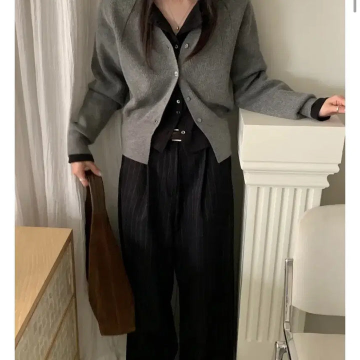 [BUNJANG] Ob9 Rei Modal V-Neck Cardigan / 오브나인 르이 모달 브이 가디건