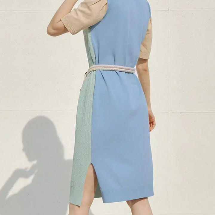 [BUNJANG] General Idea Ruffle Detail Knit Dress / 제너럴아이디어 러플 포인트 니트 원피스