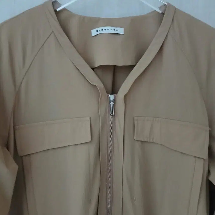 [BUNJANG] Lenibon Zip-up Pleated Long Dress / 레니본 집업 주름 롱 원피스