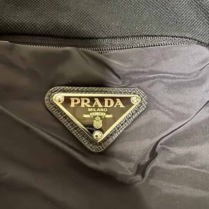 [BUNJANG] Prada Re-Nylon Short-Sleeve Polo Shirt Black XL / 프라다 리나일론 반팔 카라티 pk티 셔츠