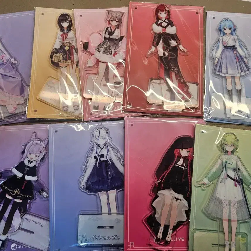[BUNJANG] Stellive Hanbok Acrylic Stand Bundle Set (Sealed) / 스텔라이브 한복 아크릴 스탠드 일괄