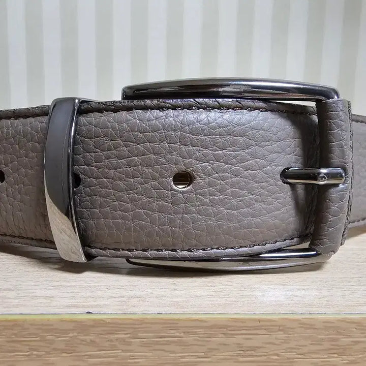 [BUNJANG] AIZEA Leather Belt Beige / 맨온더분 벨트 레더 FREE
