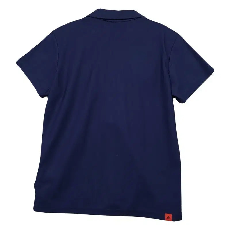 [BUNJANG] Adidas Navy Logo Short Sleeve Polo T-Shirt 100 / 아디다스 네이비 로고 반팔 카라티 100