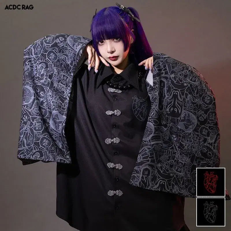 [BUNJANG] ACDC RAG Chinese Style Unisex Shirt / ACDC RAG 차이나풍 일브 중성계 셔츠