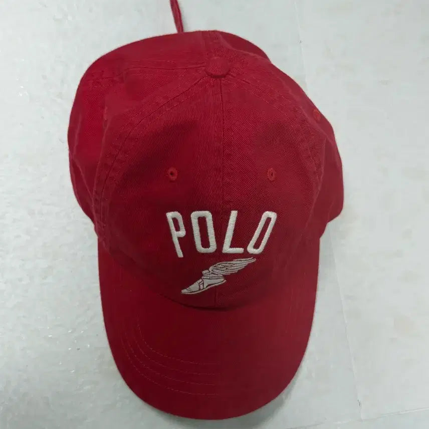 [BUNJANG] Polo Ralph Lauren Red Embroidered Logo Cotton Twill Baseball Cap / Polo 볼캡 레드색상