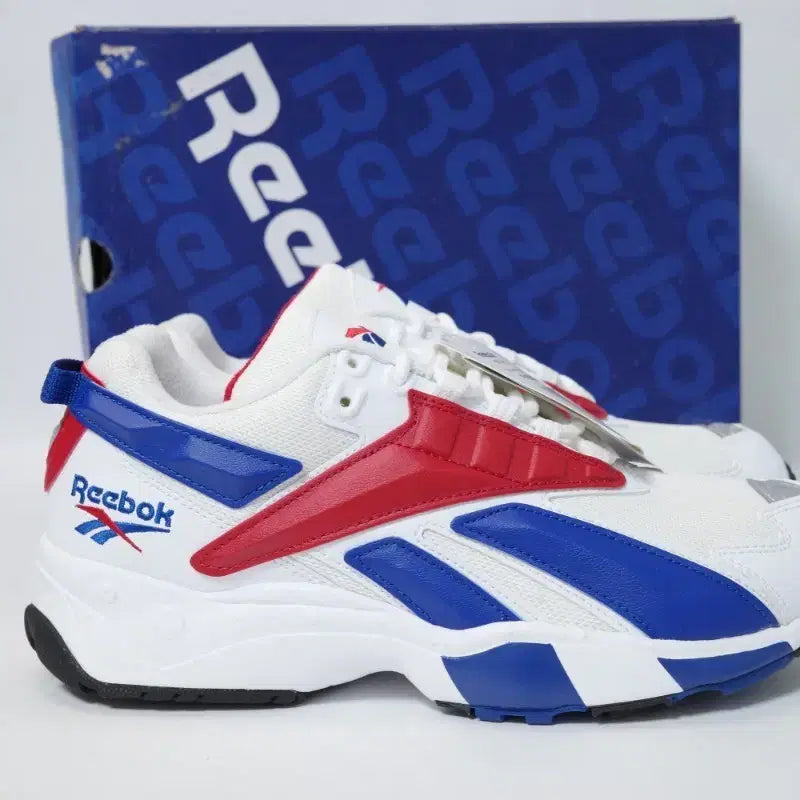[BUNJANG] Reebok Interval 96 FV5520 Sneakers White/Red/Blue / 리복 인터벌 96 FV5520 새상품 보관품 박스택 포함