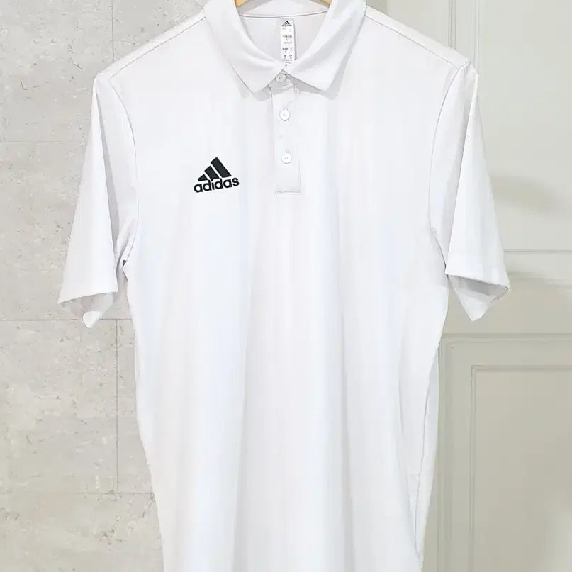 [BUNJANG] Adidas Aero Performance Short Sleeve Polo Shirt White 105 / 아디다스 에어로 기능성 반팔 카라티 105 화이트