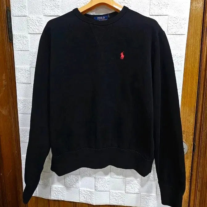 [BUNJANG] Polo Ralph Lauren Black Fleece Sweatshirt / 무배)폴로 랄프로렌 블랙 맨투맨 기모