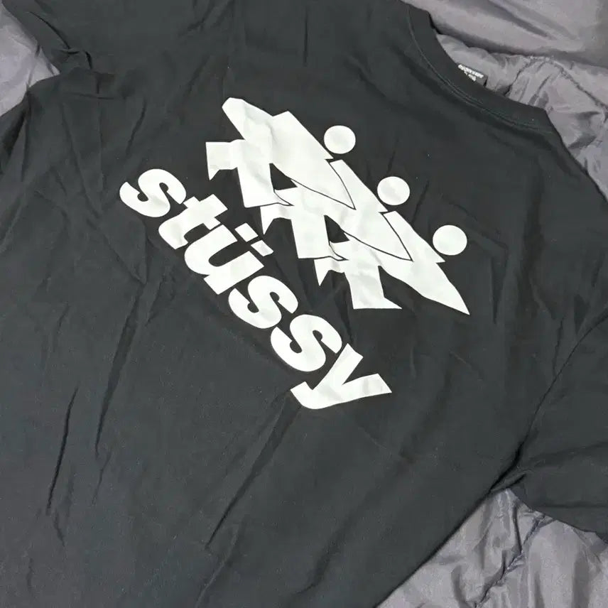 [BUNJANG] Stussy Black T-Shirt XL / [KREAM 구매] 스투시 블랙 티셔츠 XL