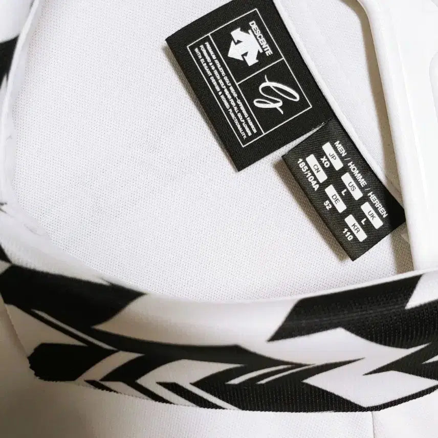 [BUNJANG] Descente Collar Short Sleeve T-Shirt White XXL / [XXL] 데상트 카라 반팔티 화이트396