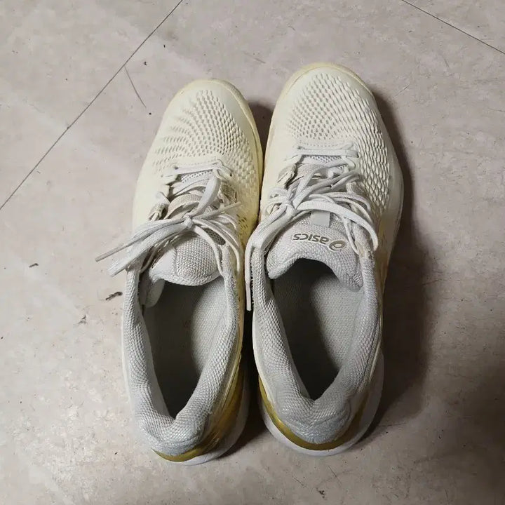 [BUNJANG] Asics Gel-Resolution Ivory Tennis Shoes / 아식스 젤 레조루션 아이보리 테니스화