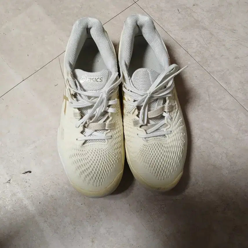 [BUNJANG] Asics Gel-Resolution Ivory Tennis Shoes / 아식스 젤 레조루션 아이보리 테니스화