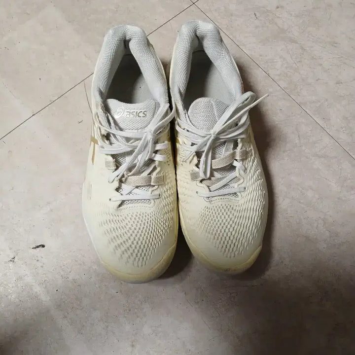 [BUNJANG] Asics Gel-Resolution Ivory Tennis Shoes / 아식스 젤 레조루션 아이보리 테니스화
