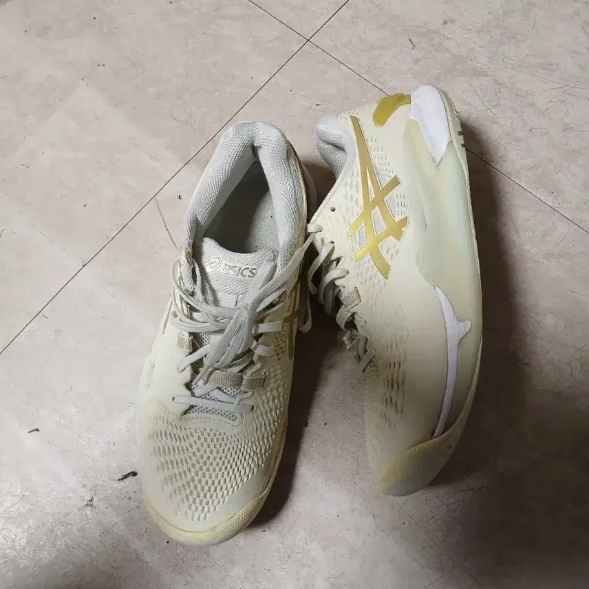 [BUNJANG] Asics Gel-Resolution Ivory Tennis Shoes / 아식스 젤 레조루션 아이보리 테니스화