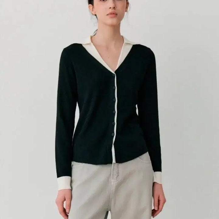 [SOLD OUT] 레이어드 이중 카라가디건