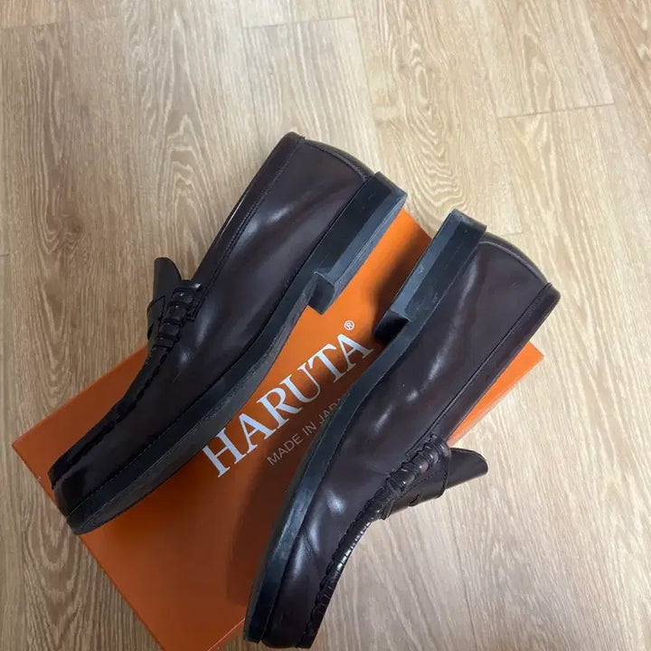 [BUNJANG] Haruta 906 Brown Loafers / [풀박] 하루타 906 브라운