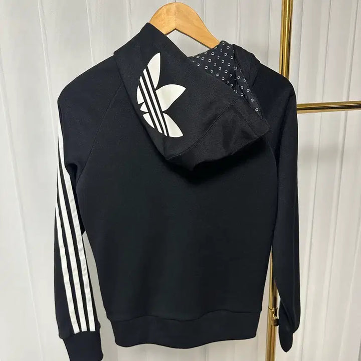 [BUNJANG] Adidas 3-Stripes Full-Zip Hoodie Black / 아디다스 삼선 후드집업 블랙